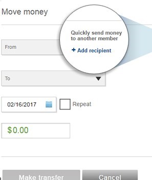 Add a Recipient in Online Banking